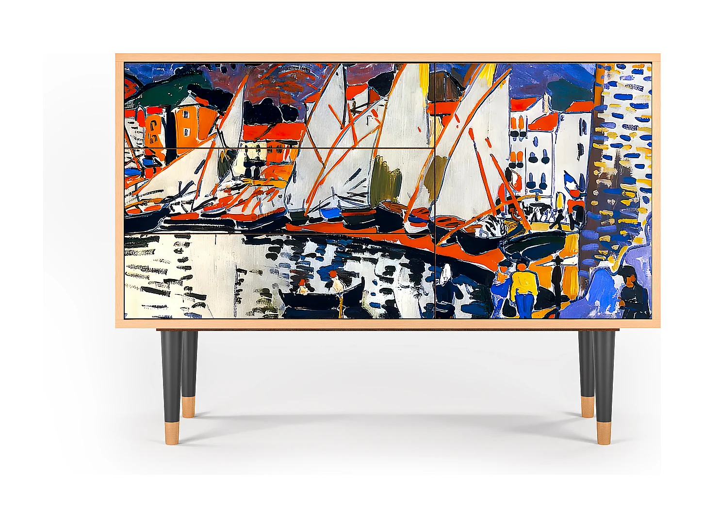 Credenza - 115х84х41 cm - S3 - Le Séchage des voiles , Noce