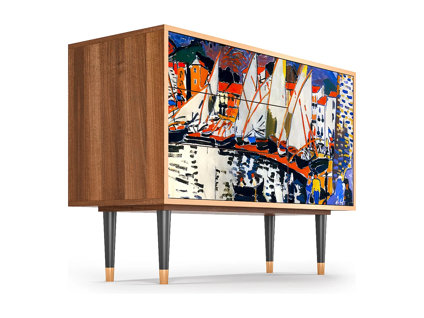 Credenza - 115х84х41 cm - S3 - Le Séchage des voiles , Noce