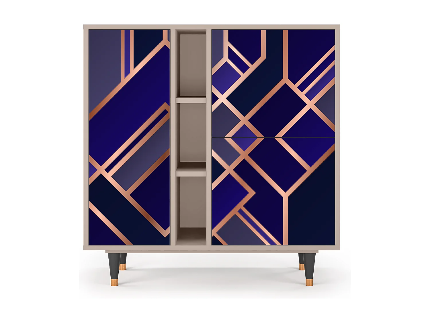 Sideboard - 94х96х41 cm - BS5 - Aquamarine Getsby, Latte