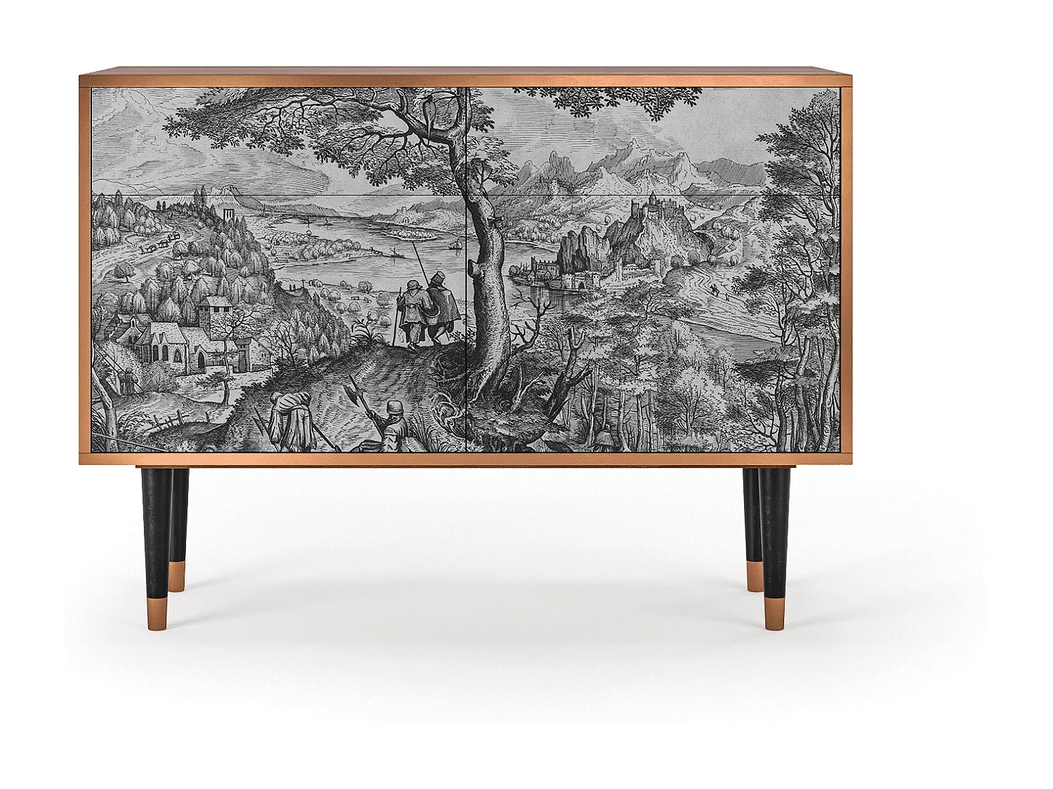 Buffet - 115x85x48 cm - BS4 - Milites Requiescentes, Noyer