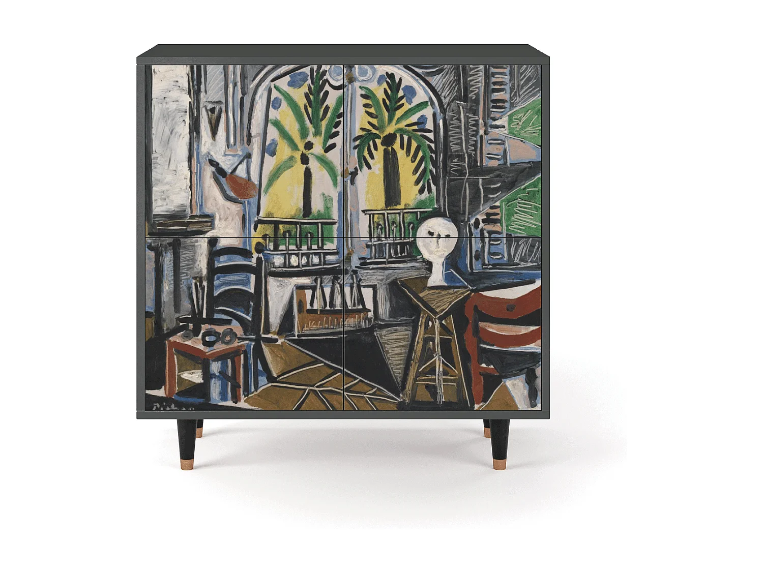 Kredens - 94x96x48 cm - BS3 - The Studio , Antracyt