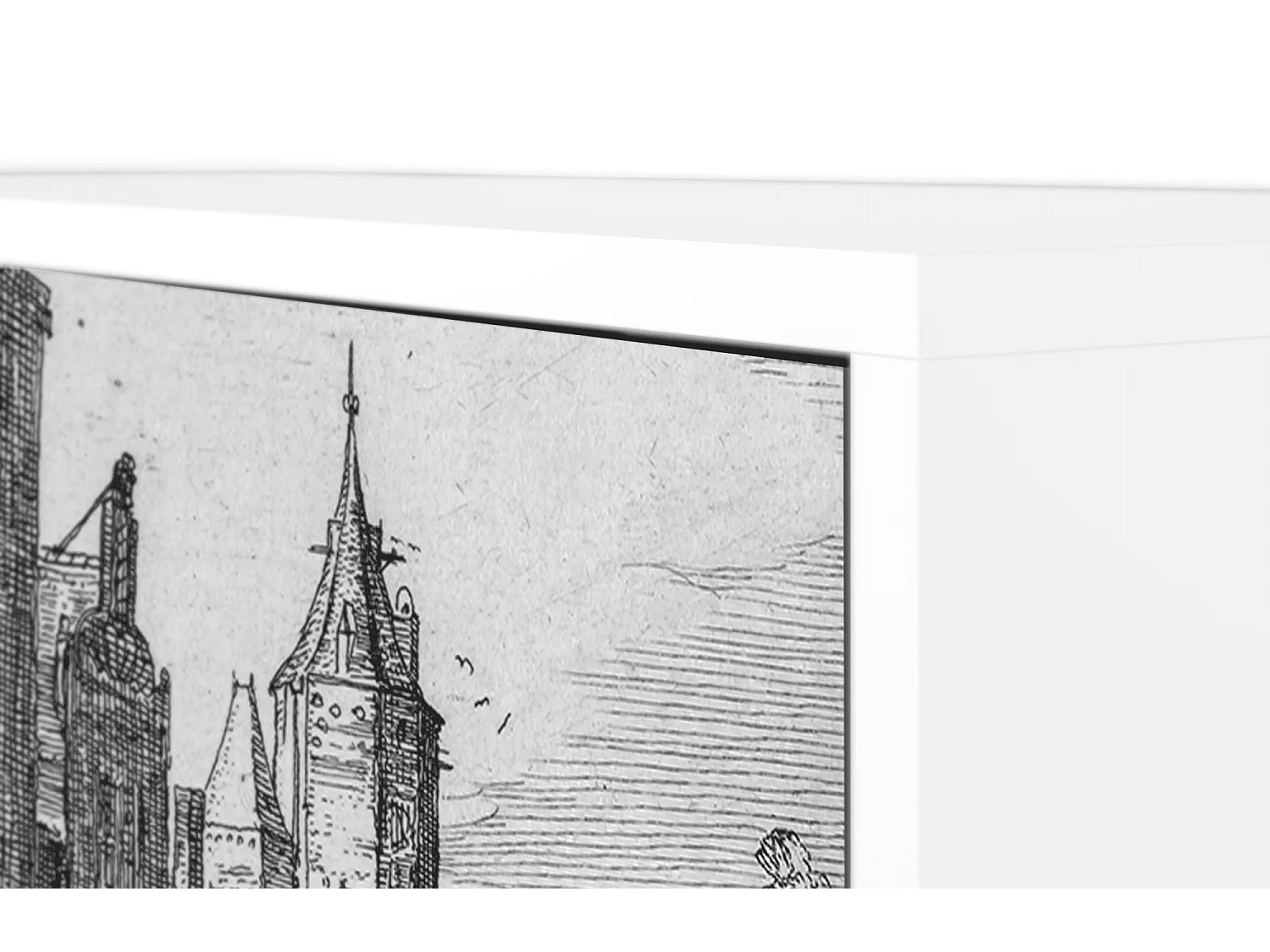 Buffet - 115х84х41 cm - S3 - Castle with Bridge, Blanc