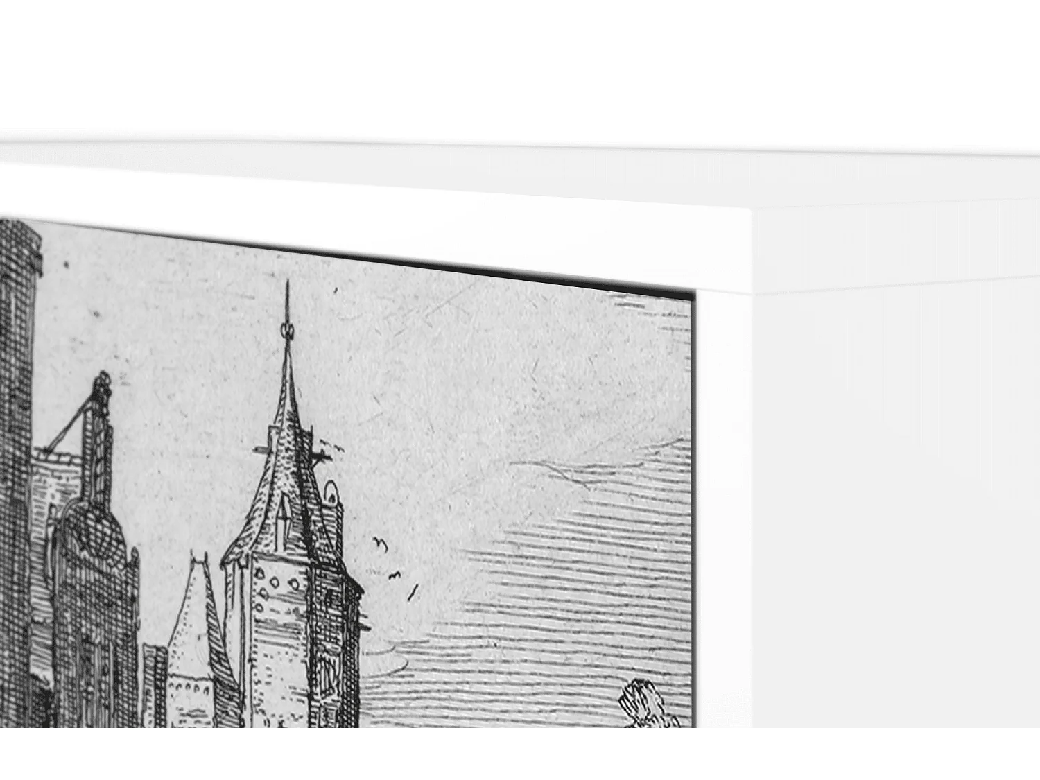 Buffet - 115х84х41 cm - S3 - Castle with Bridge, Blanc