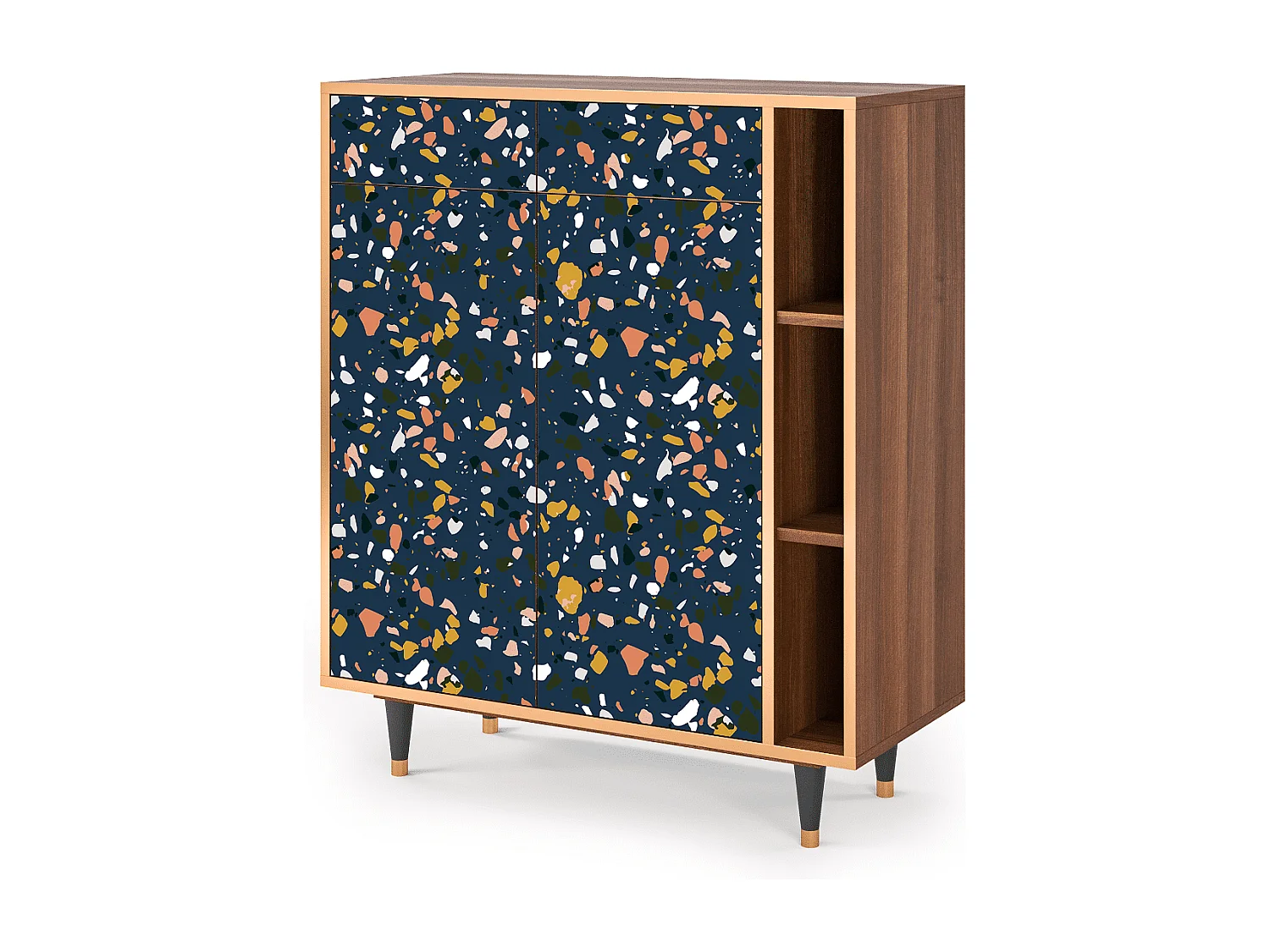 Dressoir - 96х110х41 cm - BS6 - Night Sky Langhterns, Walnoot