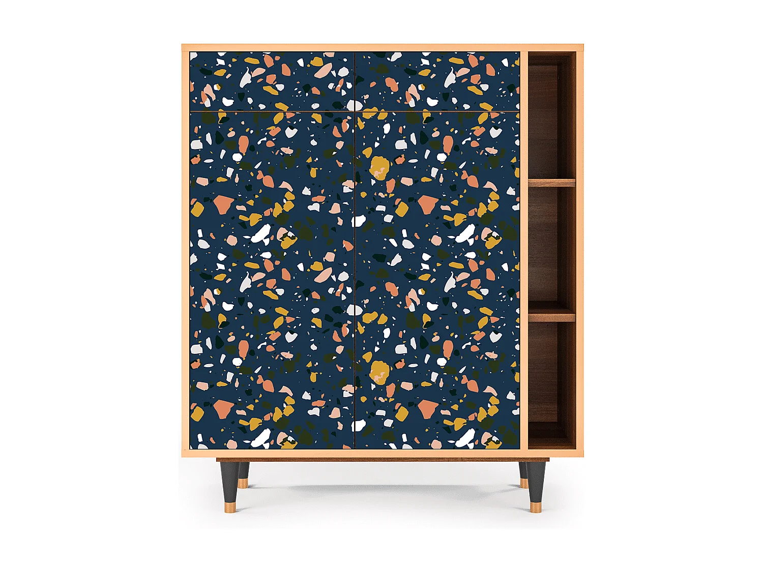 Buffet - 96х110х41 cm - BS6 - Night Sky Langhterns, Noyer