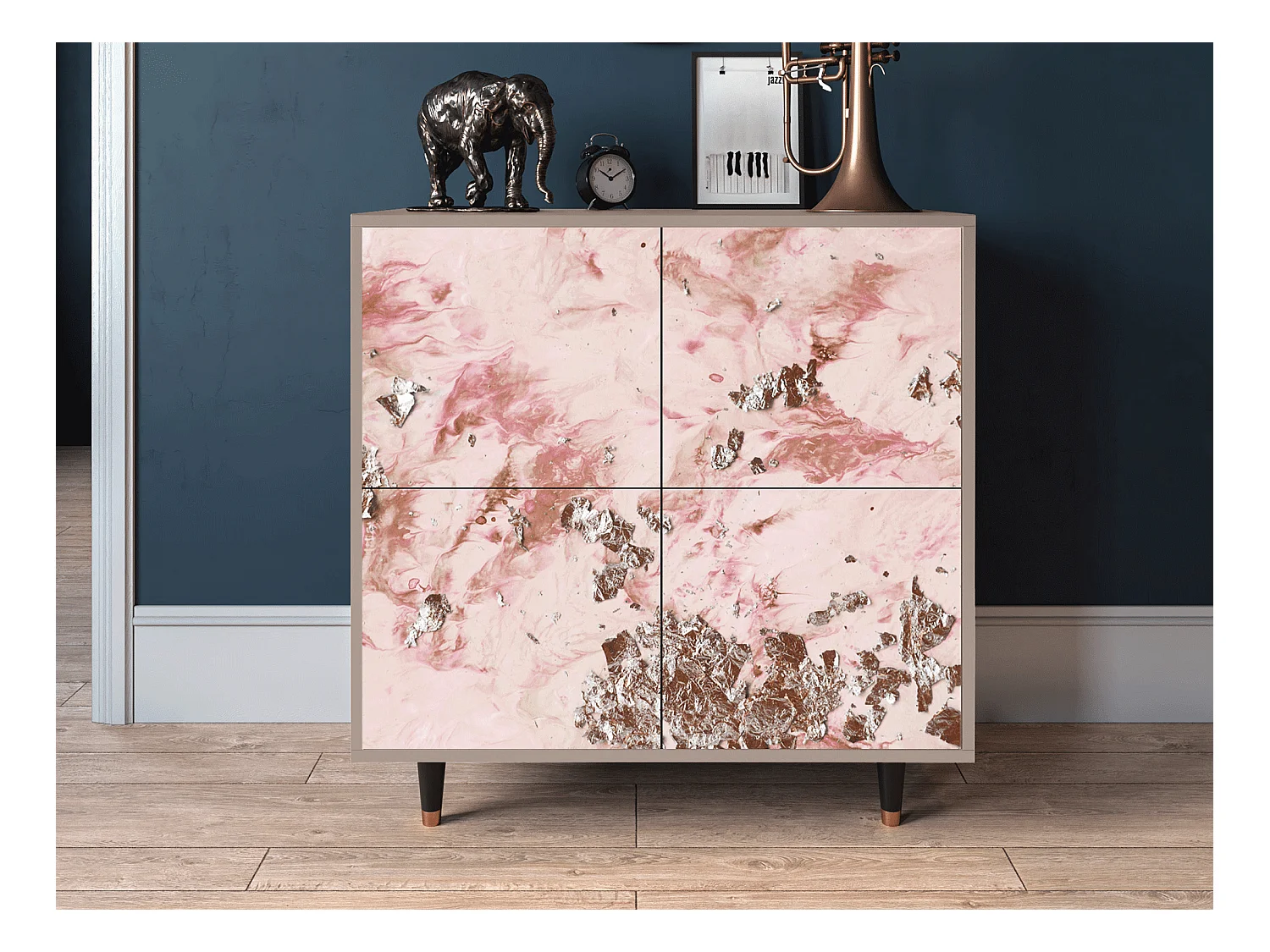 Kredens - 94x96x48 cm - BS3 - Cotton Candy, Latte