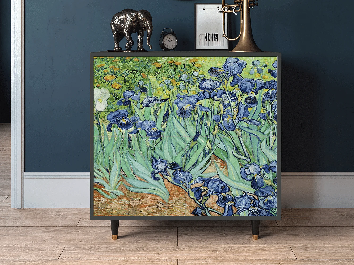 Aparador - 94x96x48 cm - BS3 - Irises , Antracita