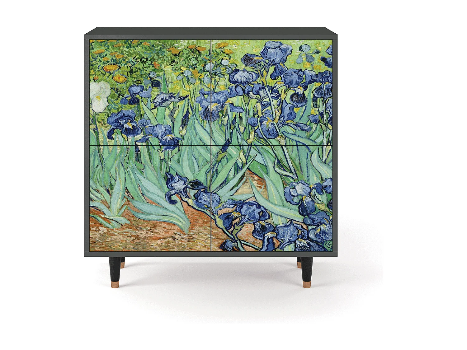 Aparador - 94x96x48 cm - BS3 - Irises , Antracita