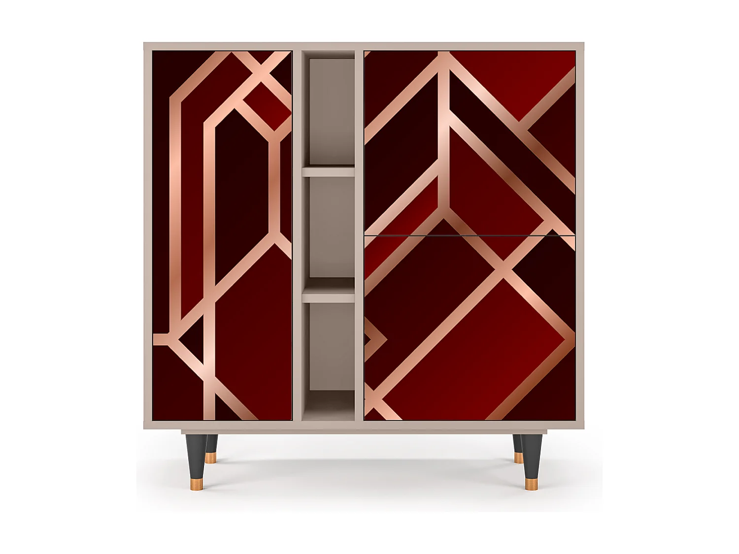 Dressoir - 94х96х41 cm - BS5 - Velvet 1920's, Latte