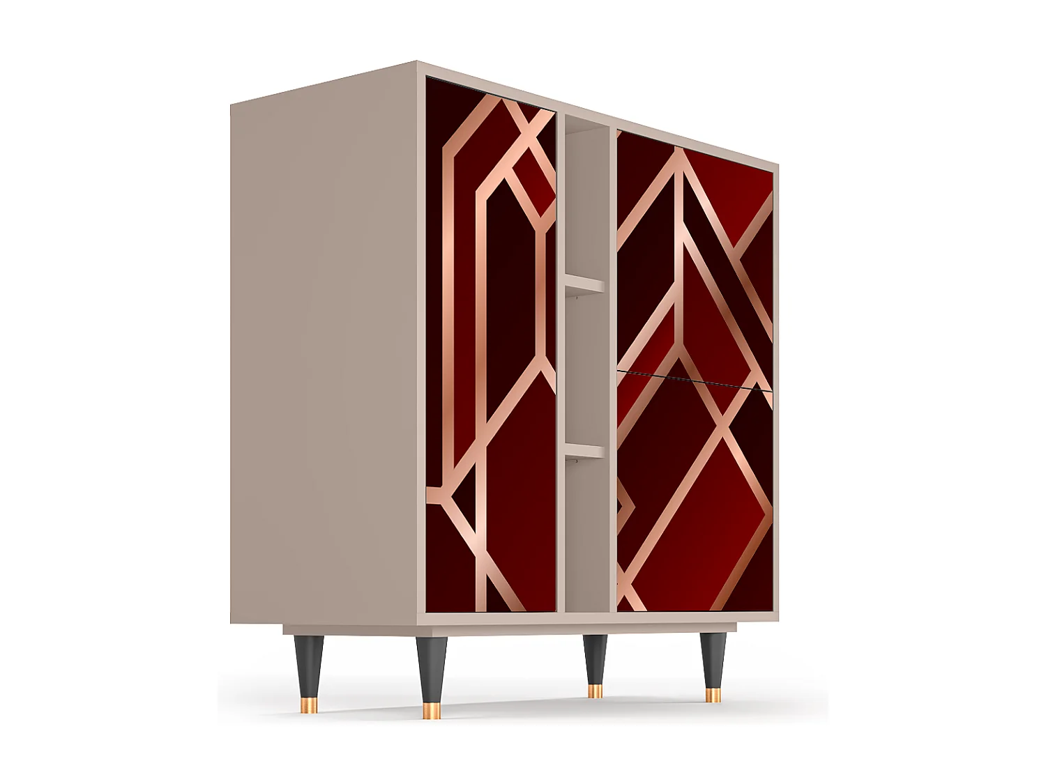 Dressoir - 94х96х41 cm - BS5 - Velvet 1920's, Latte