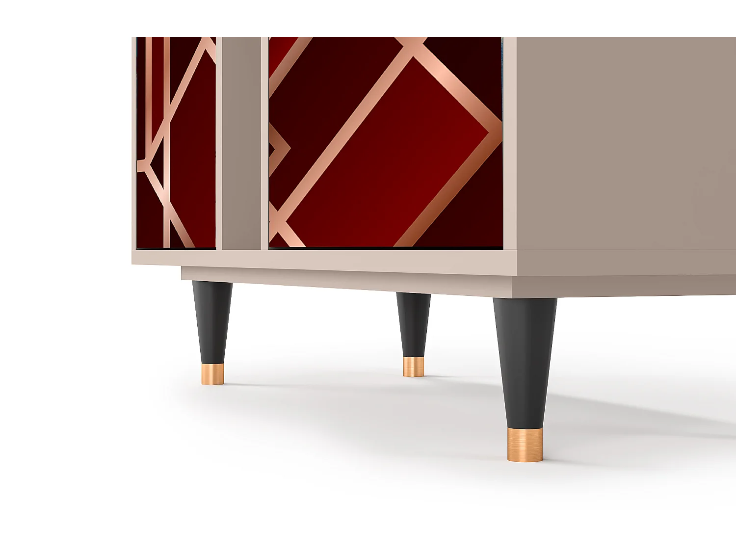 Kredens - 94х96х41 cm - BS5 - Velvet 1920's, Latte