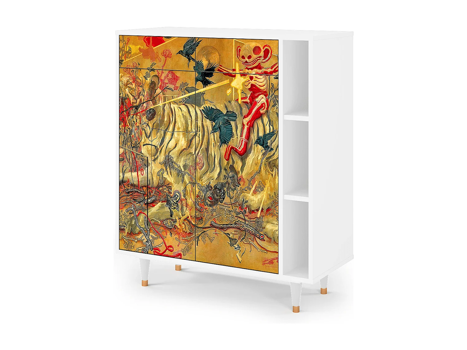 Sideboard - 96х110х41 cm - BS6 - Blood by James Jean, Weiß