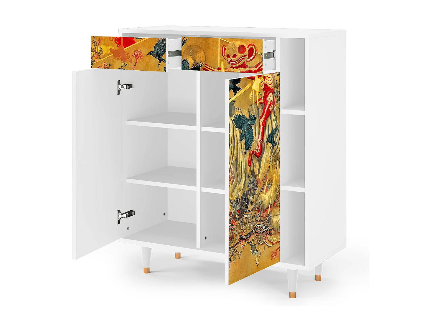 Sideboard - 96х110х41 cm - BS6 - Blood by James Jean, Weiß