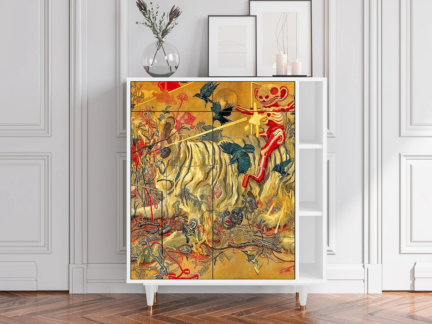 Credenza - 96х110х41 cm - BS6 - Blood by James Jean, Bianco