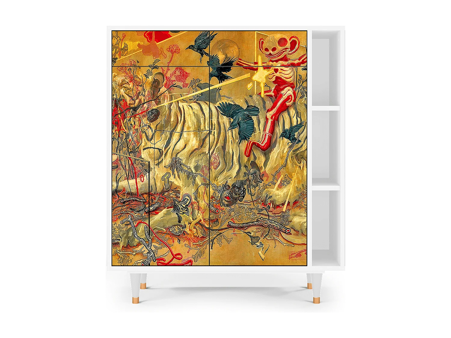Credenza - 96х110х41 cm - BS6 - Blood by James Jean, Bianco