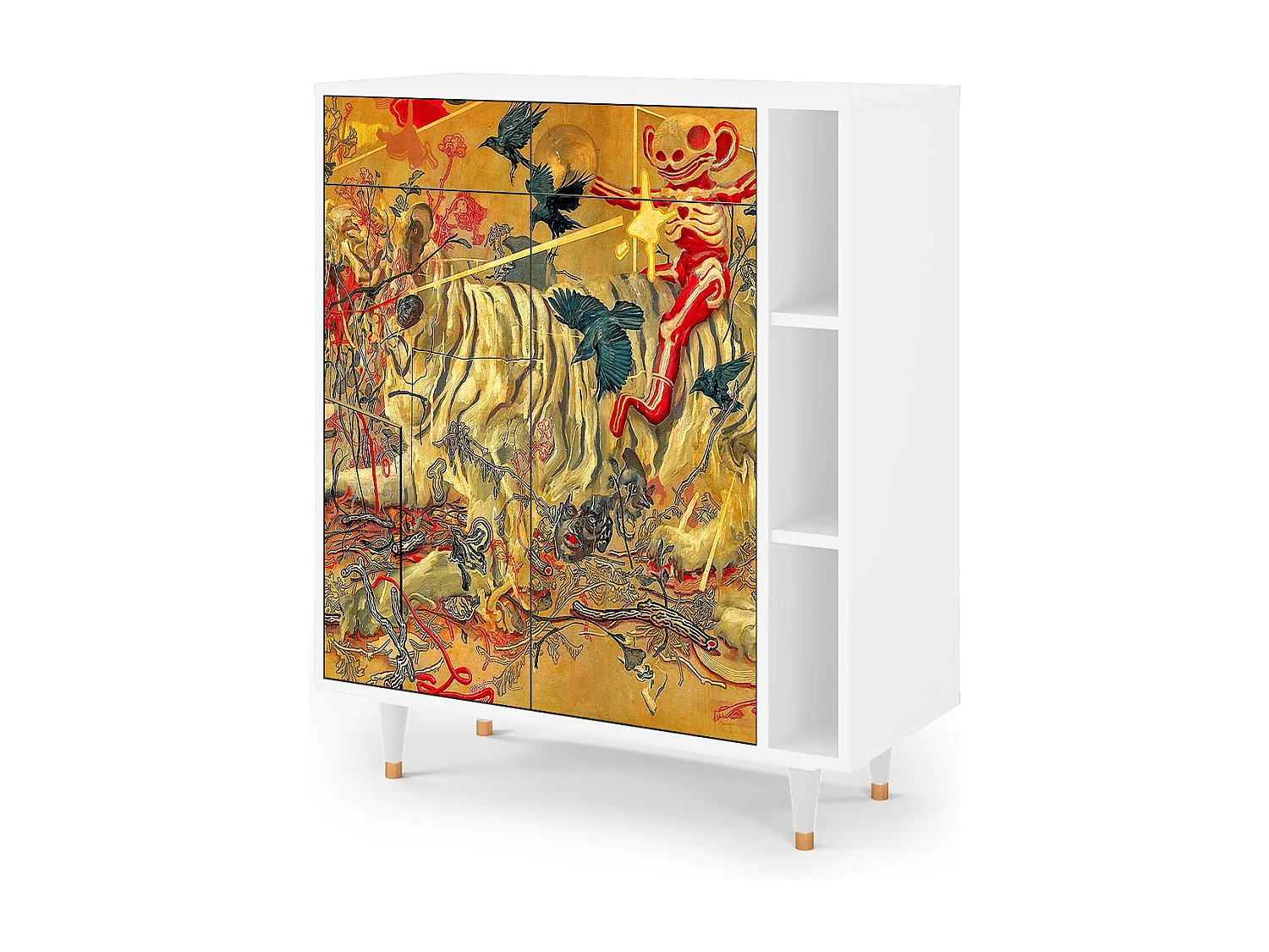 Credenza - 96х110х41 cm - BS6 - Blood by James Jean, Bianco