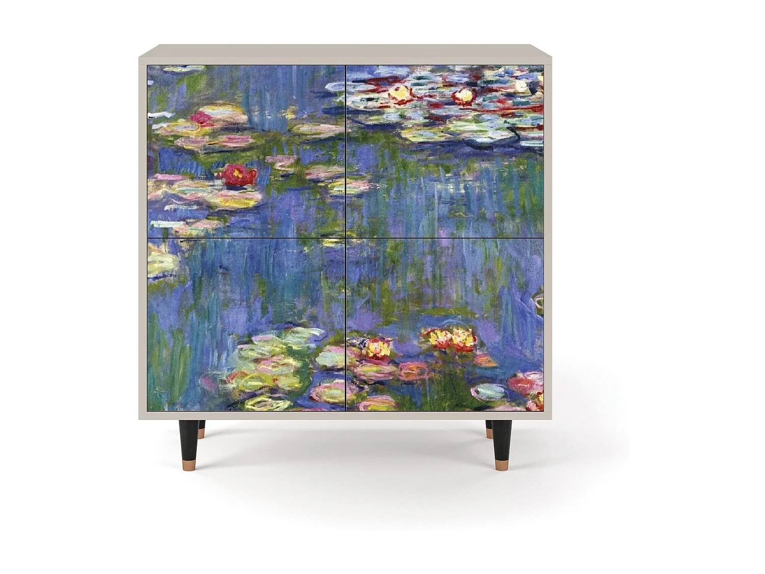 Sideboard - 94x96x48 cm - BS3 - The water lily pond  , Sand