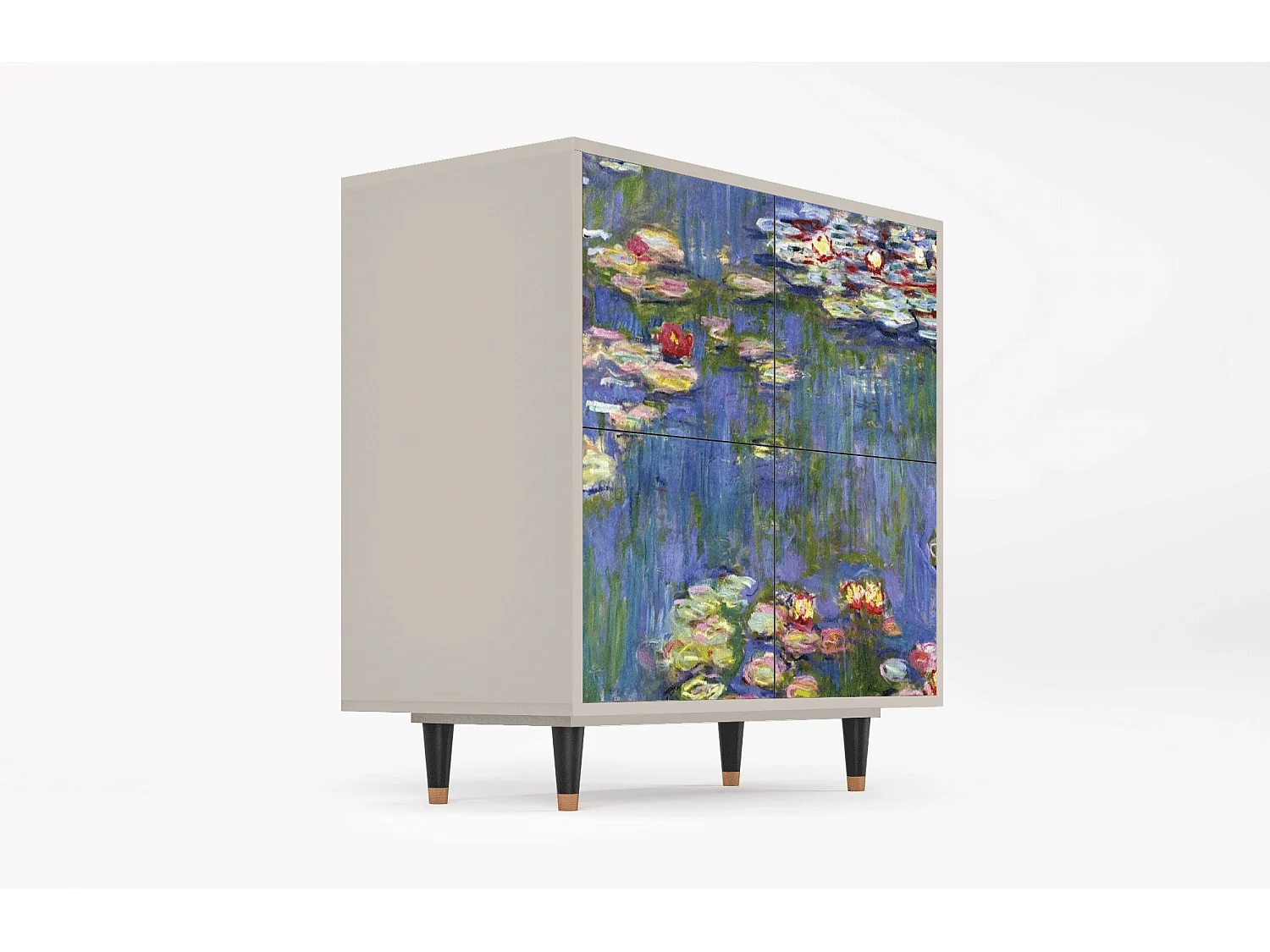 Sideboard - 94x96x48 cm - BS3 - The water lily pond  , Sand