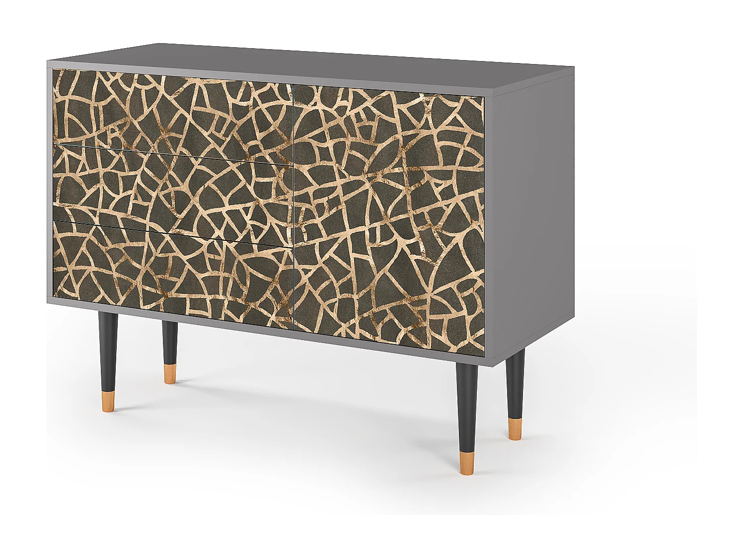Credenza - 115х84х41 cm - S3 - Enlarged Leaf, Grigio