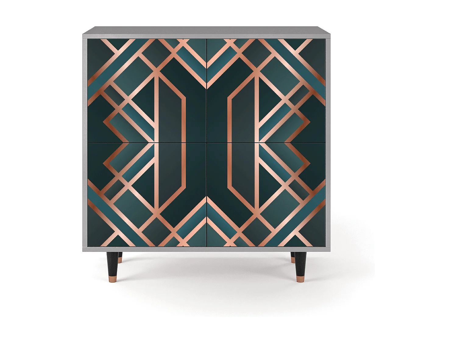 Aparador - 94x96x48 cm - BS3 - Bronze Crossroad, Gris