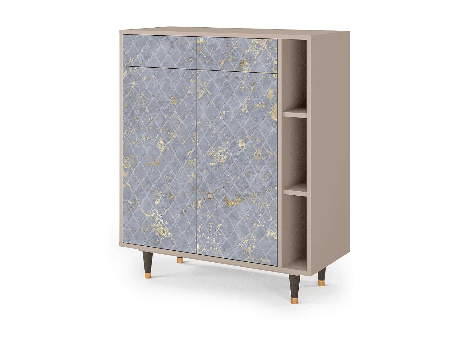 Aparador - 96х110х41 cm - BS6 - Golden Smoke, Latte