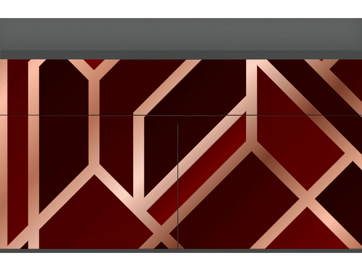 Credenza - 115x85x48 cm - BS4 - Velvet 1920's, Antracite
