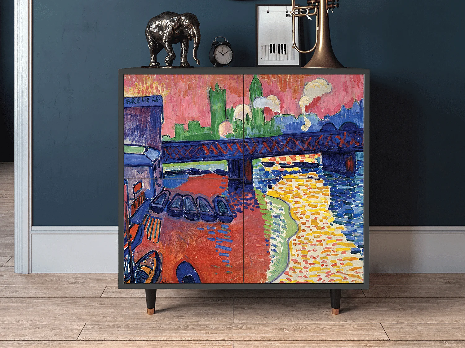 Buffet - 94x96x48 cm - BS3 - Charing Cross Bridge, Anthracite