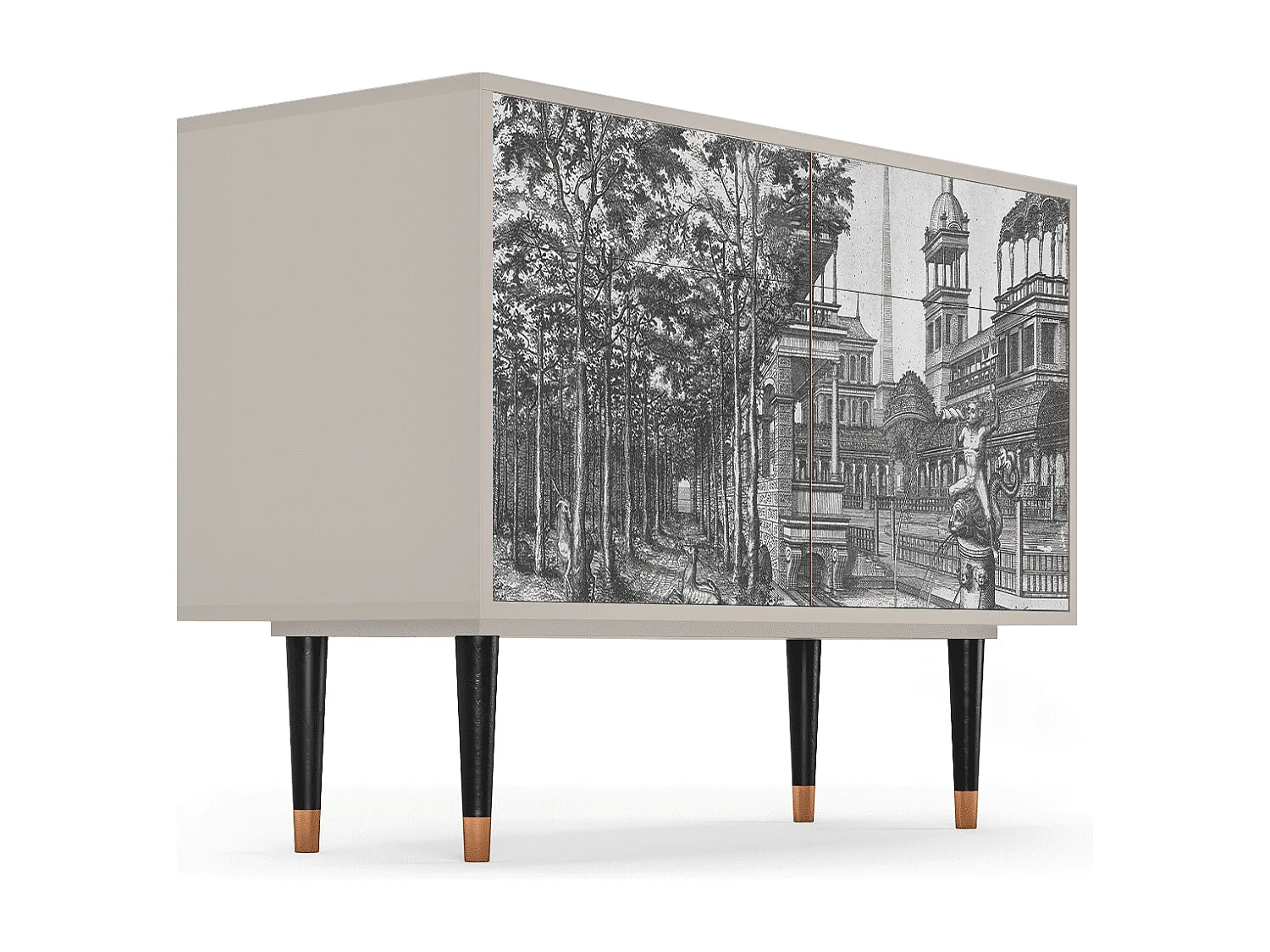 Buffet - 115x85x48 cm - BS4 - View of the Piazza, Sable