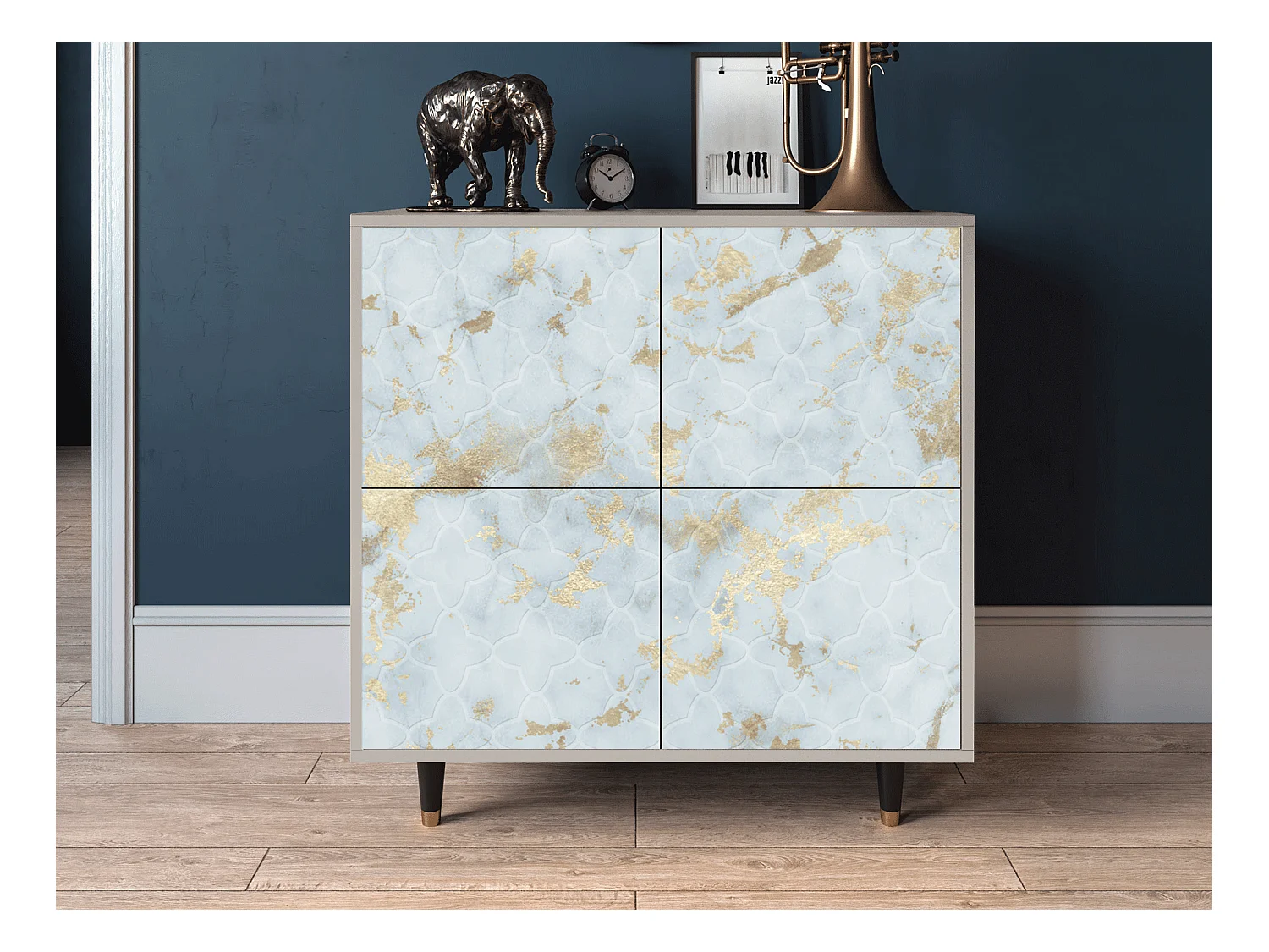 Sideboard - 94x96x48 cm - BS3 - Golden Waves, Sand