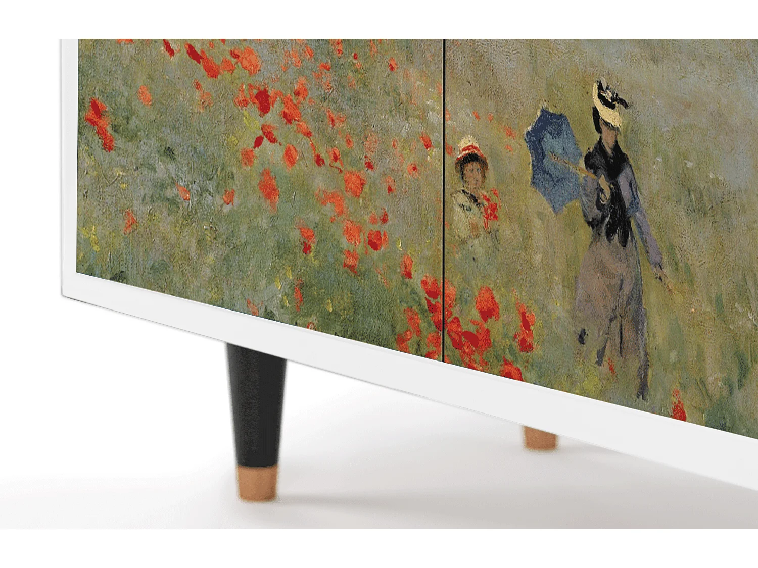 Dressoir - 94x96x48 cm - BS3 - The Poppy Field   , Wit