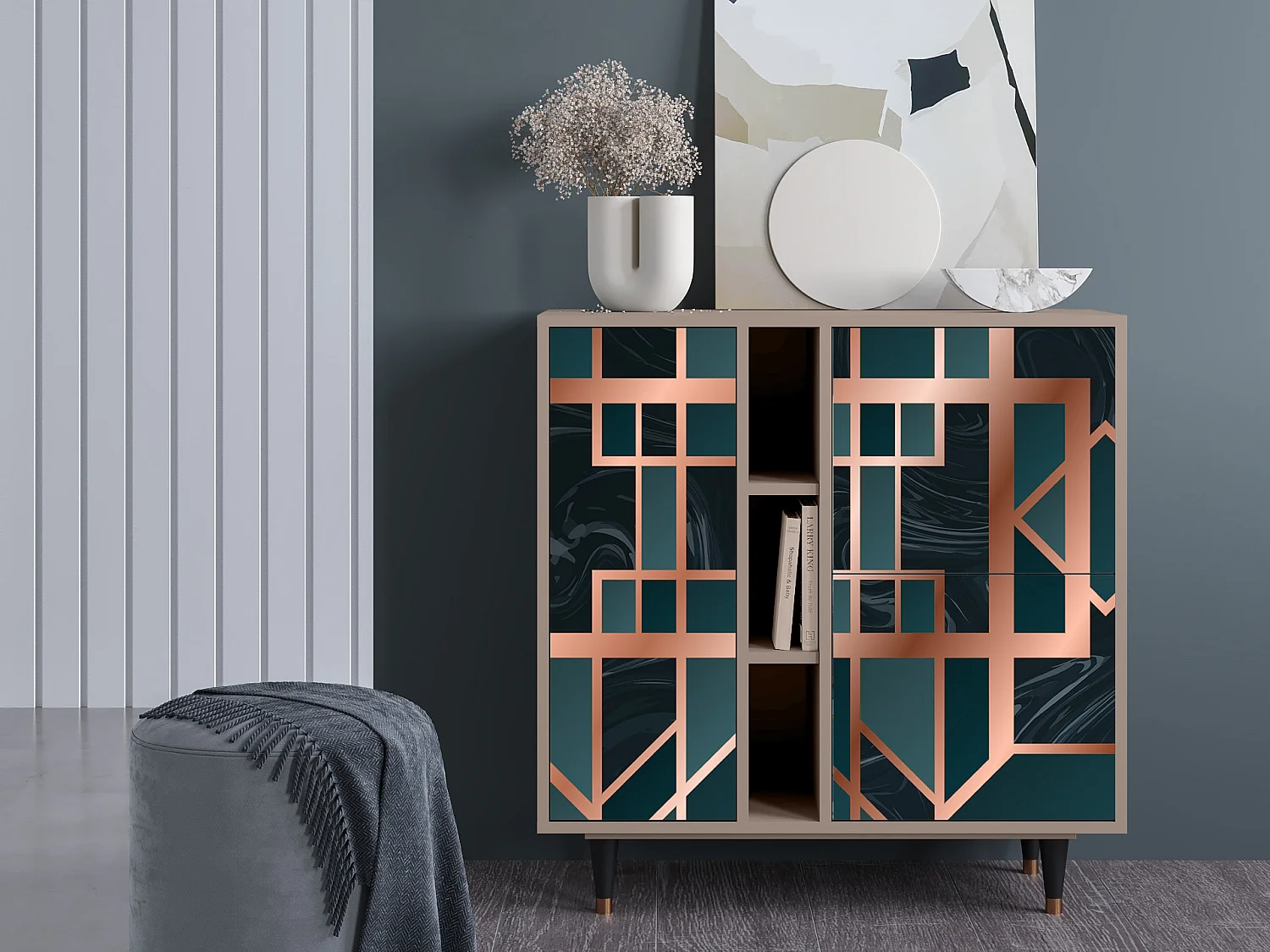 Aparador - 94х96х41 cm - BS5 - Emerald Metro, Latte