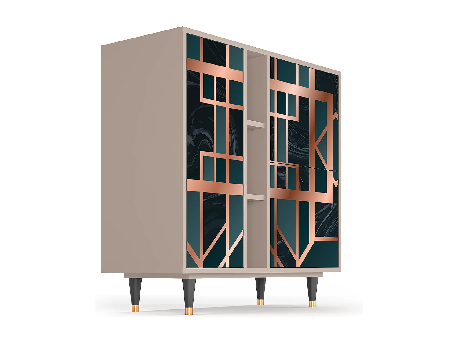 Aparador - 94х96х41 cm - BS5 - Emerald Metro, Latte