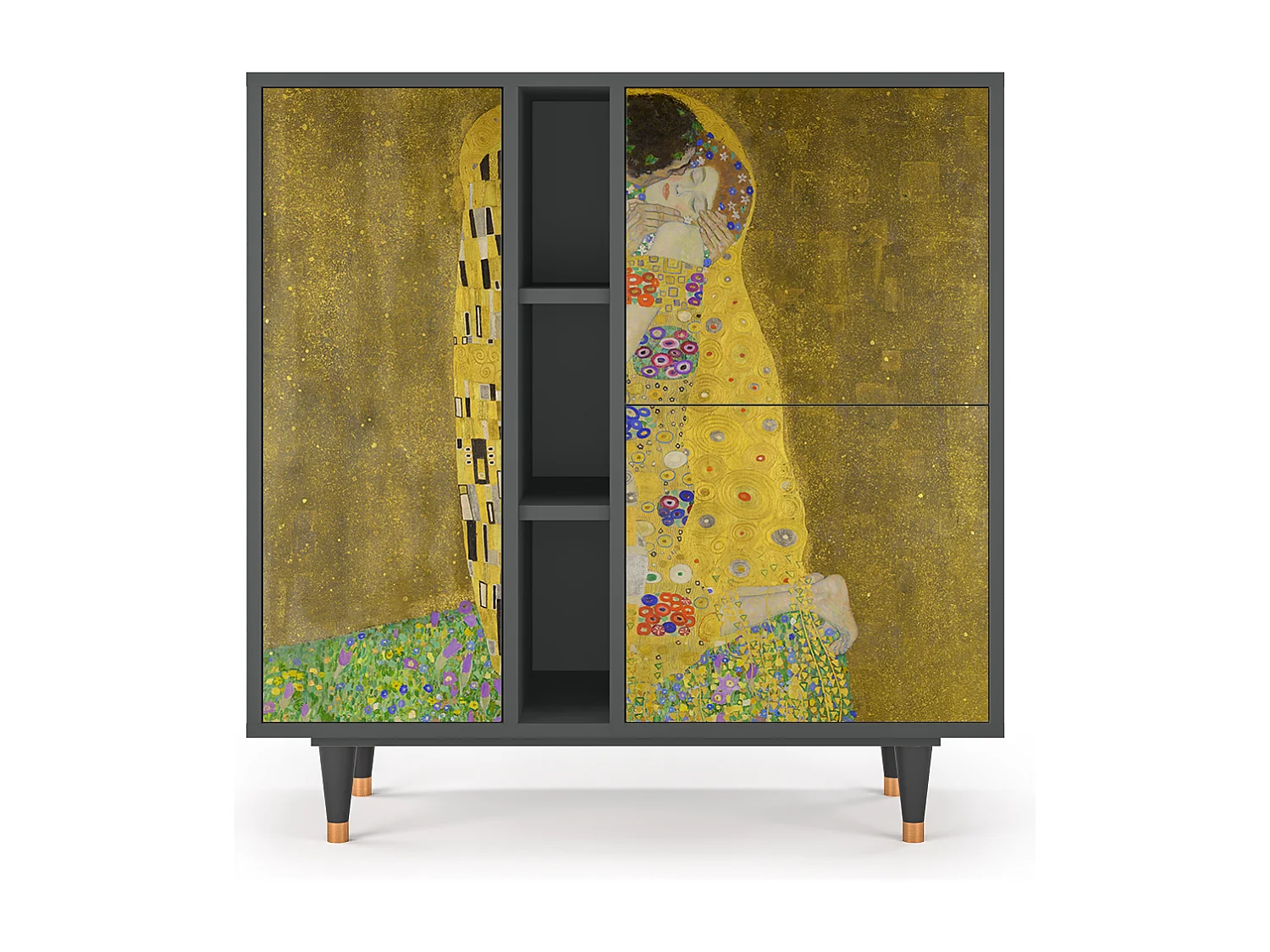 Buffet - 94х96х41 cm - BS5 - The Kiss by Klimt , Anthracite