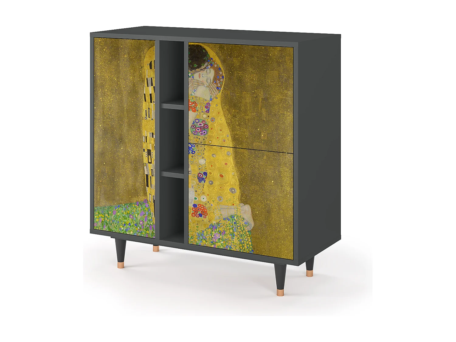 Buffet - 94х96х41 cm - BS5 - The Kiss by Klimt , Anthracite