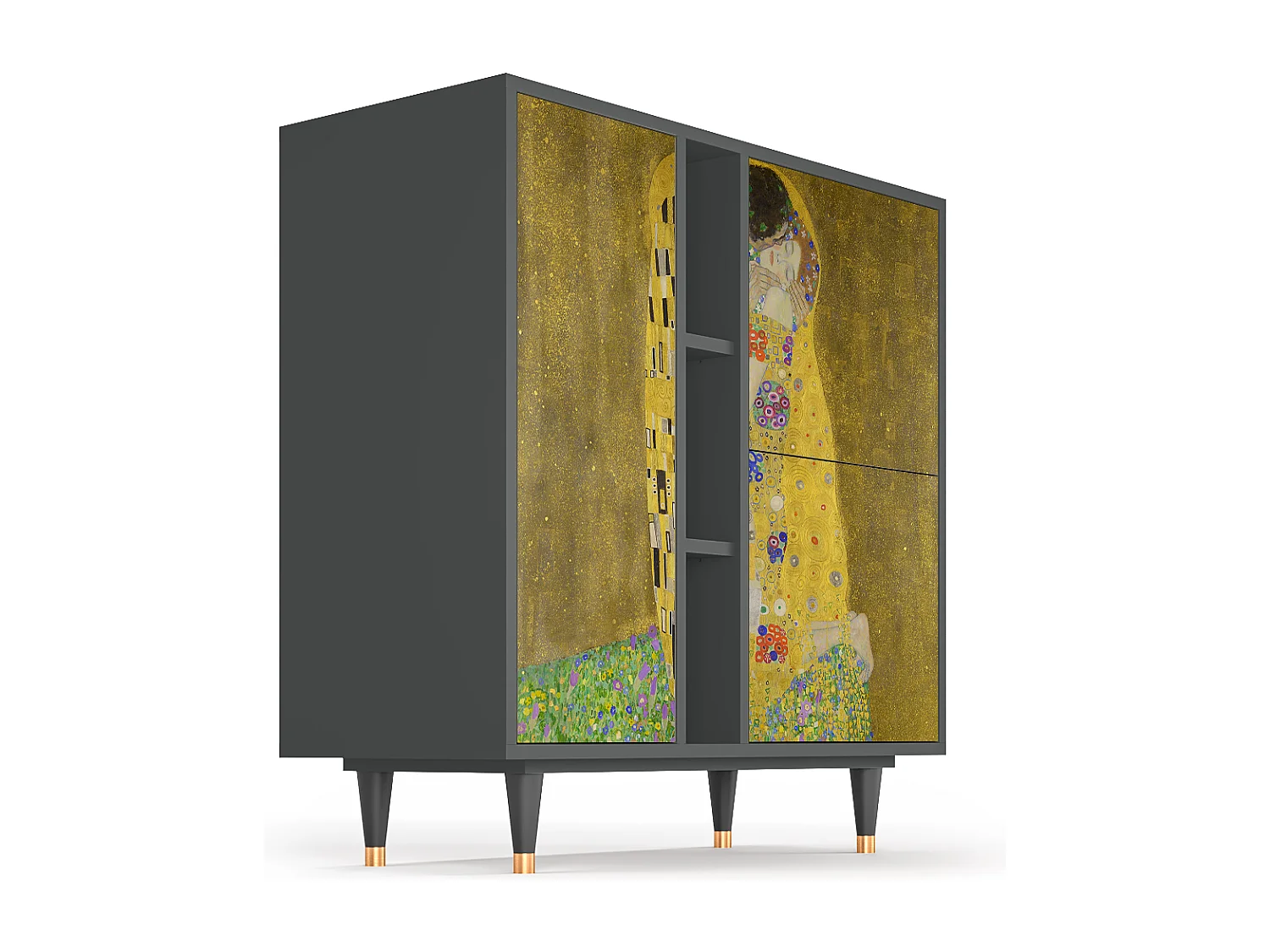 Buffet - 94х96х41 cm - BS5 - The Kiss by Klimt , Anthracite