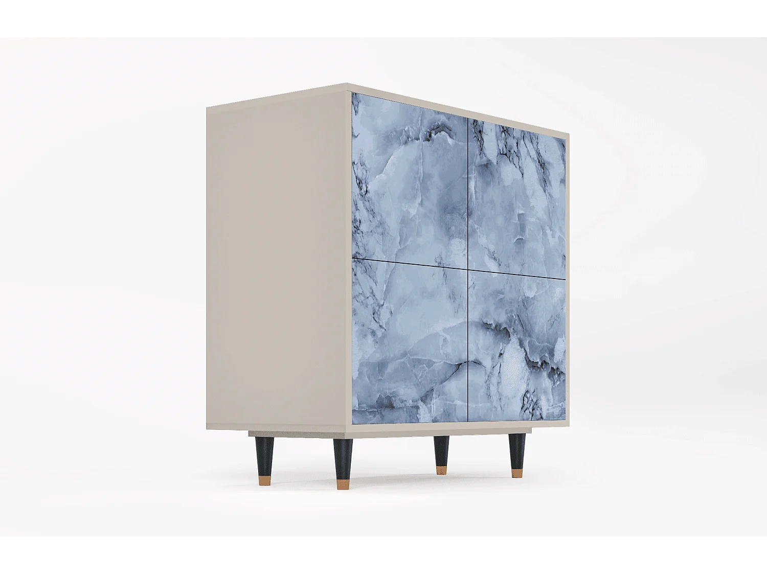 Aparador - 94x96x48 cm - BS3 - Feather Ice, Areia