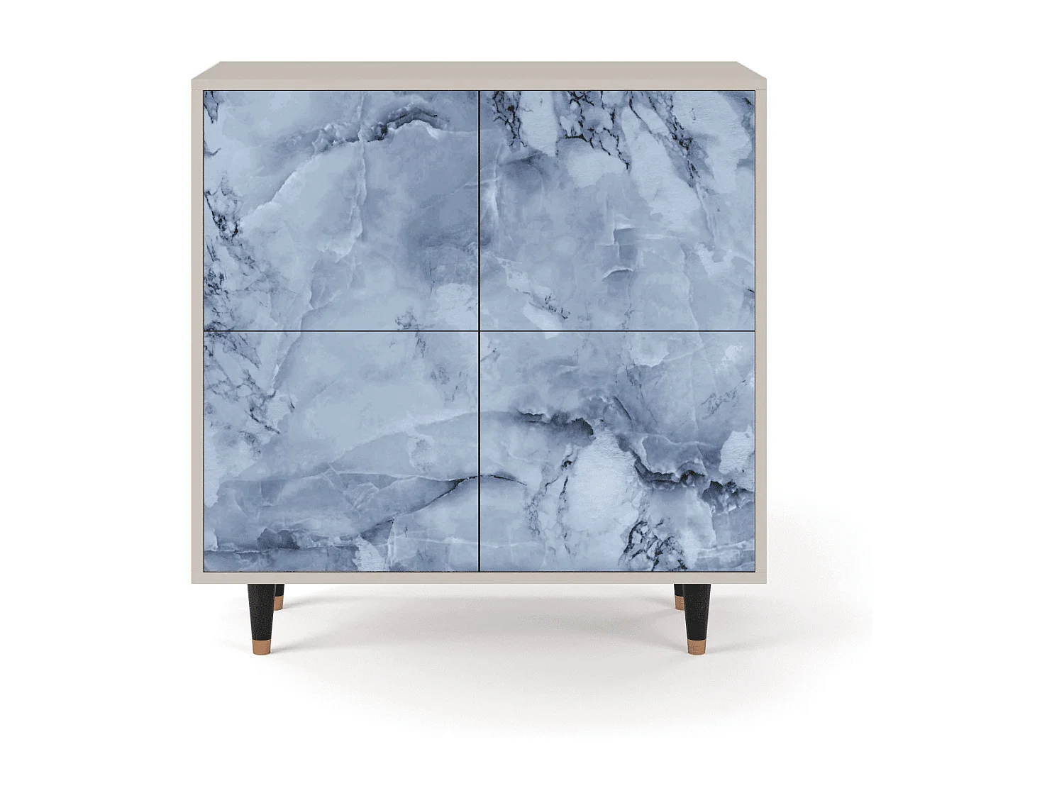Sideboard - 94x96x48 cm - BS3 - Feather Ice, Sand