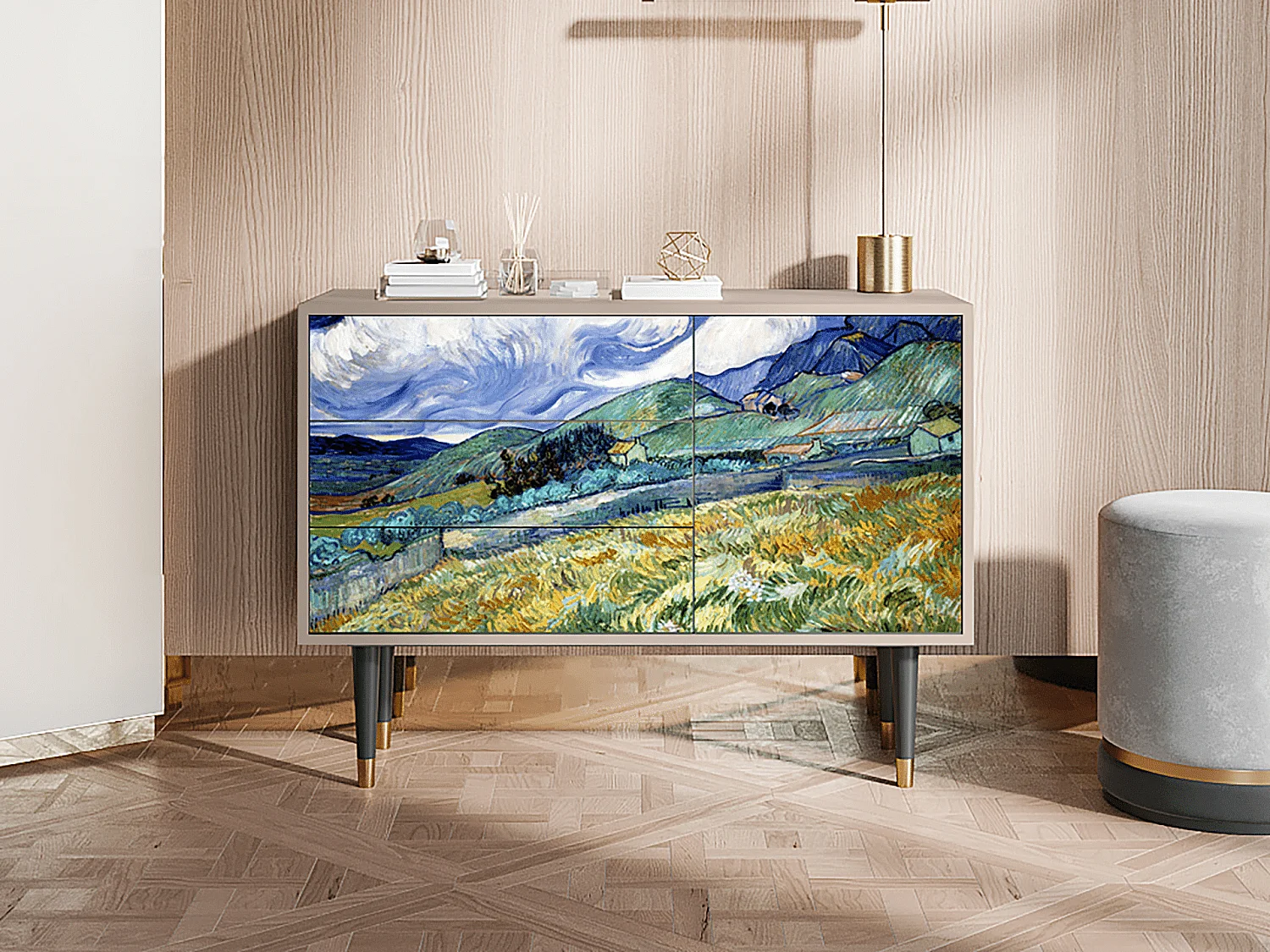 Credenza - 115х84х41 cm - S3 - Landscape, Latte