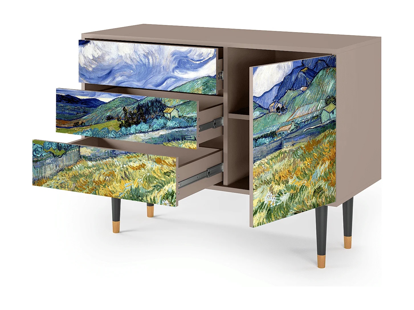 Credenza - 115х84х41 cm - S3 - Landscape, Latte