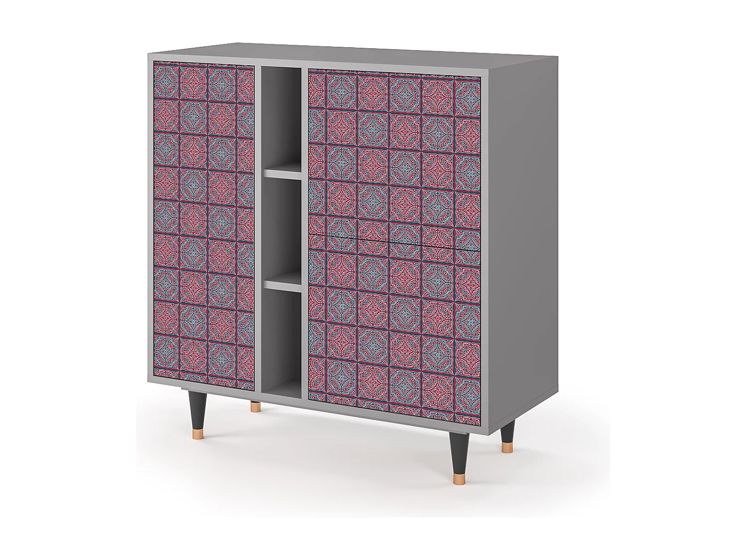 Credenza - 94х96х41 cm - BS5 - Riviera Mosaic, Grigio