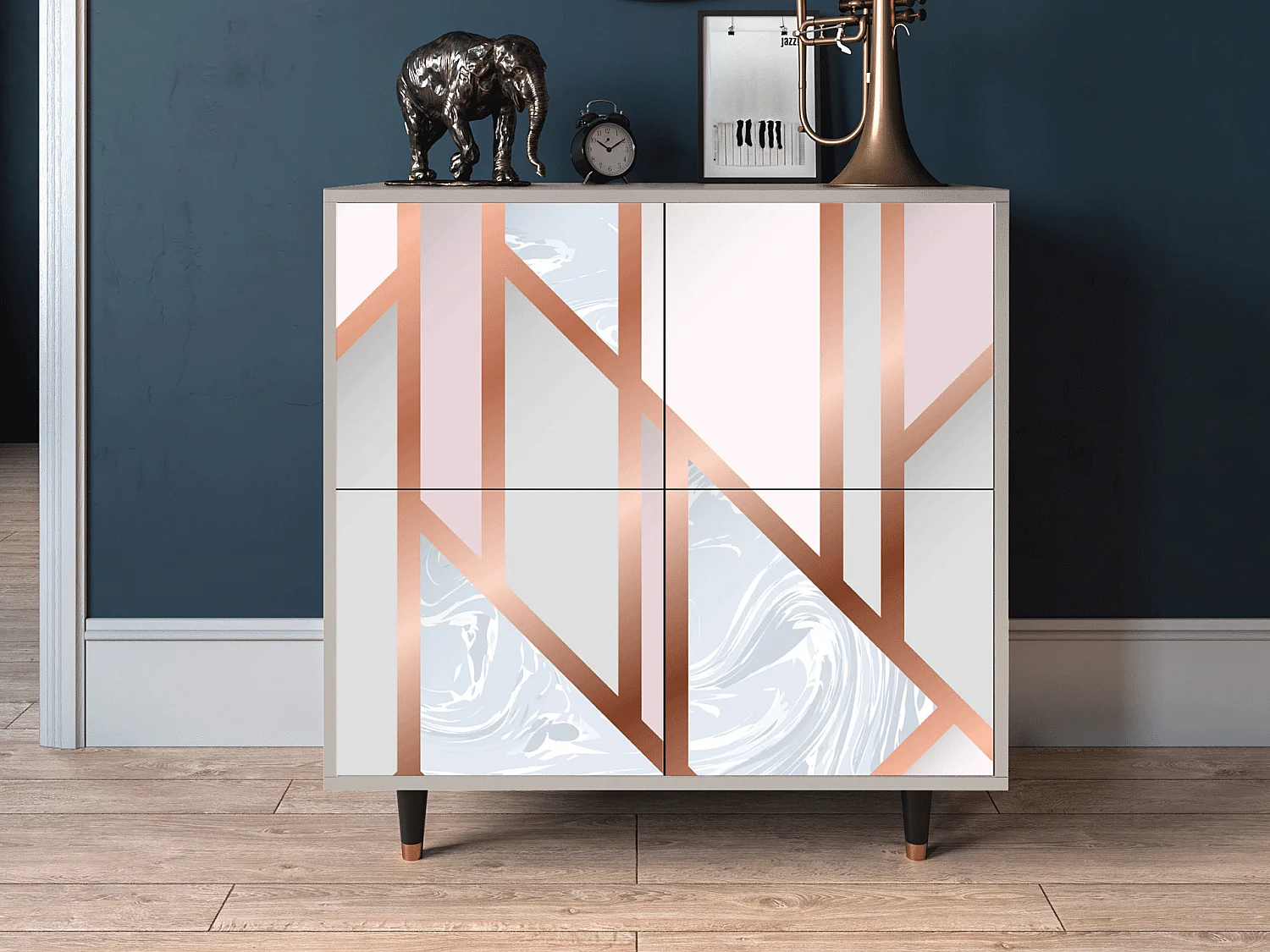 Credenza - 94x96x48 cm - BS3 - Champagne Story, Sabbia