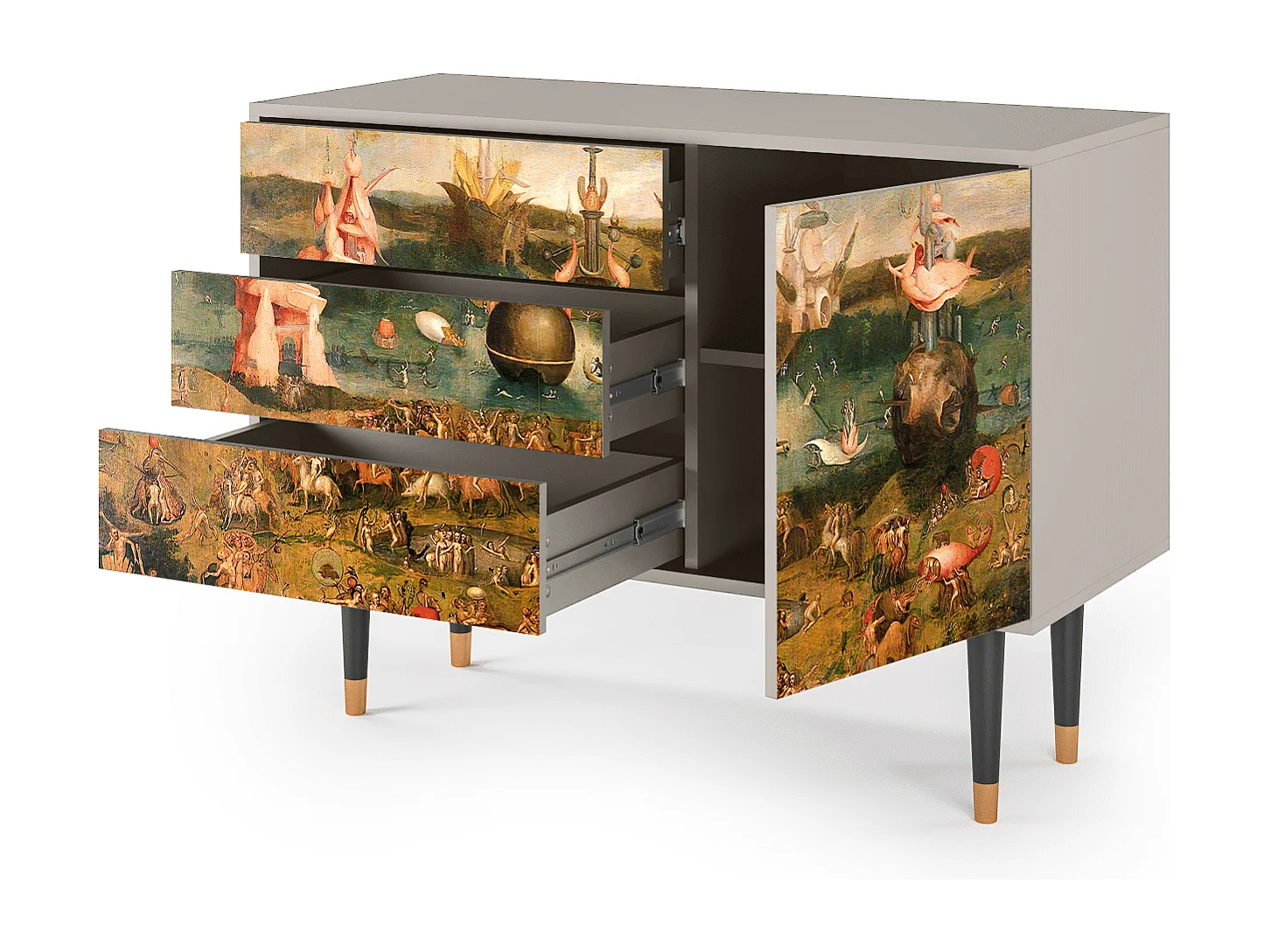 Kredens - 115х84х41 cm - S3 - Garden of Delights , Piaskowy