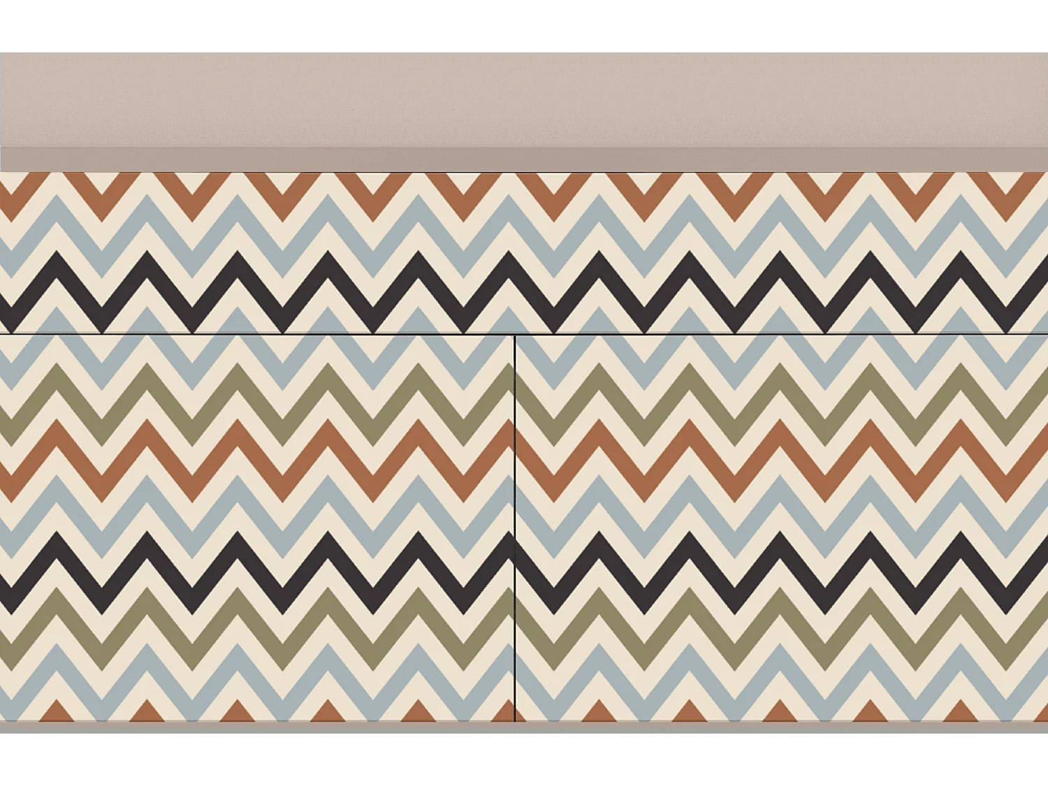 Buffet - 115x85x48 cm - BS4 - Bright Ripple, Latte