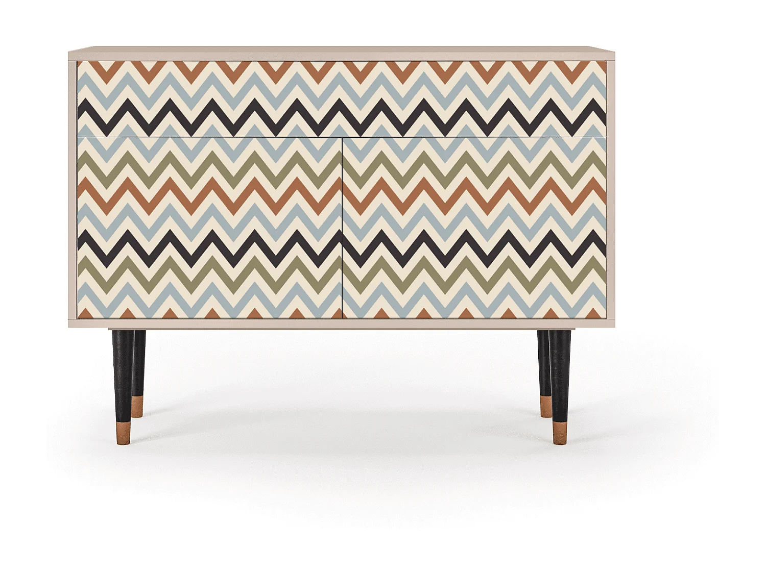 Kredens - 115x85x48 cm - BS4 - Bright Ripple, Latte