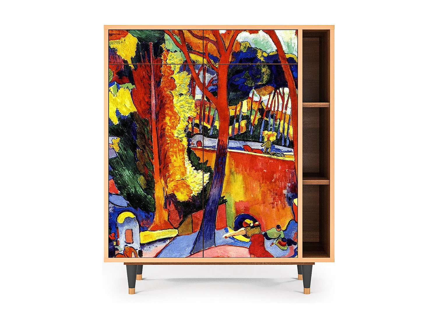 Buffet - 96х110х41 cm - BS6 - The Turning Road, Noyer