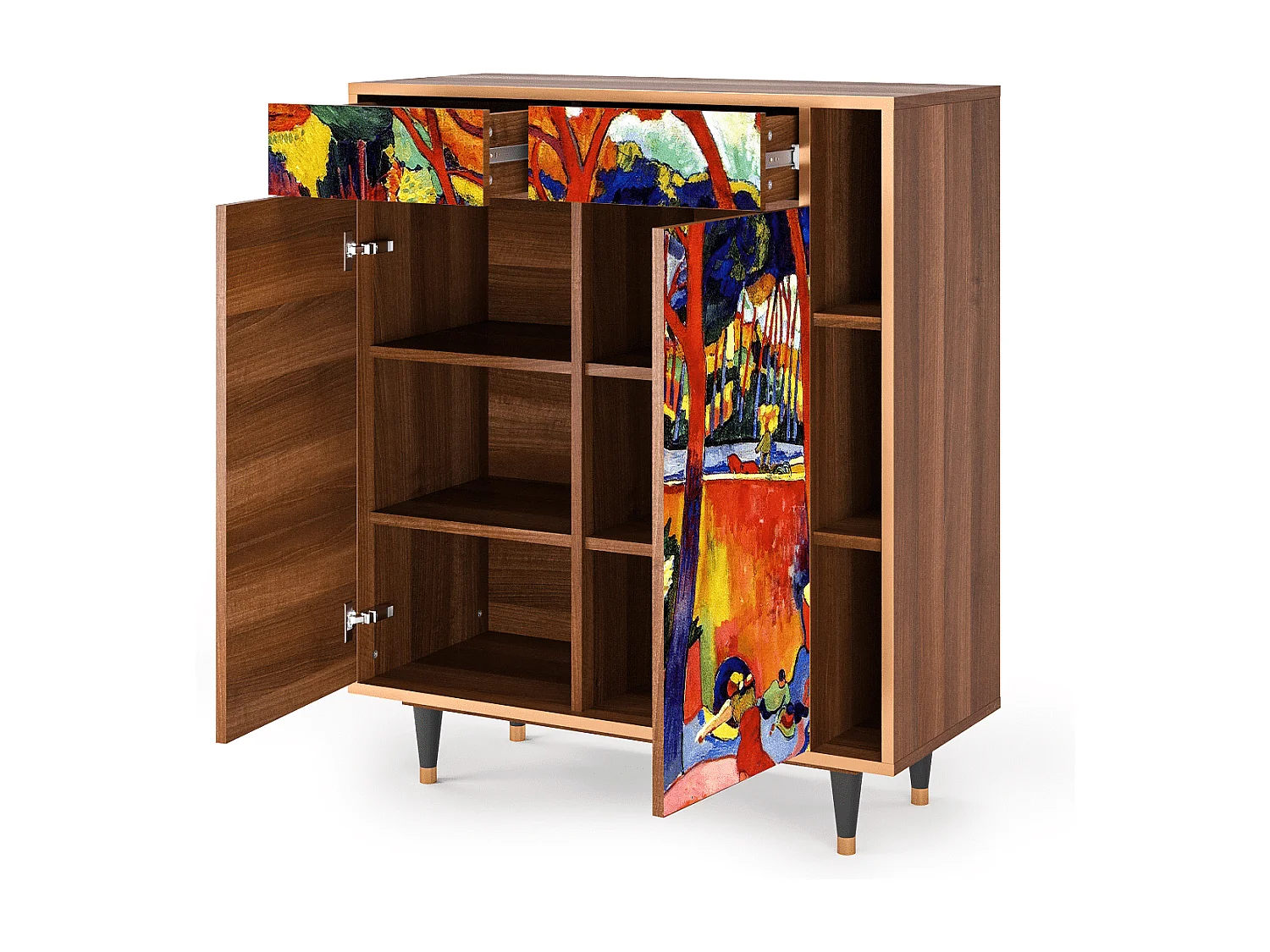 Buffet - 96х110х41 cm - BS6 - The Turning Road, Noyer