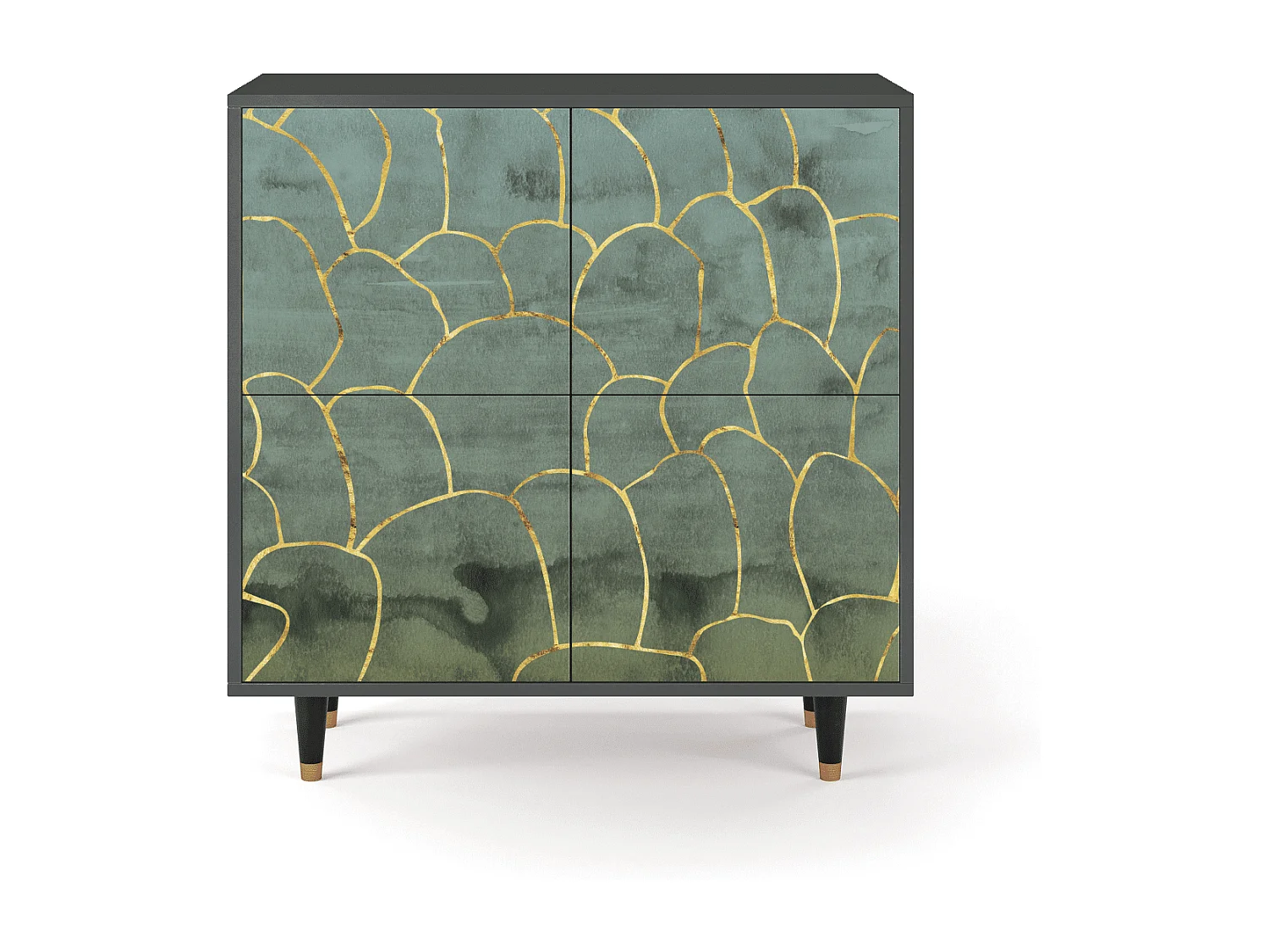 Buffet - 94x96x48 cm - BS3 - Magnificent Water Lily, Anthracite