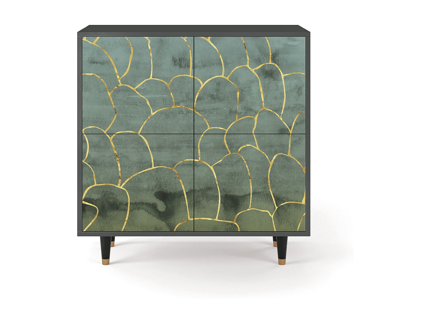 Buffet - 94x96x48 cm - BS3 - Magnificent Water Lily, Anthracite