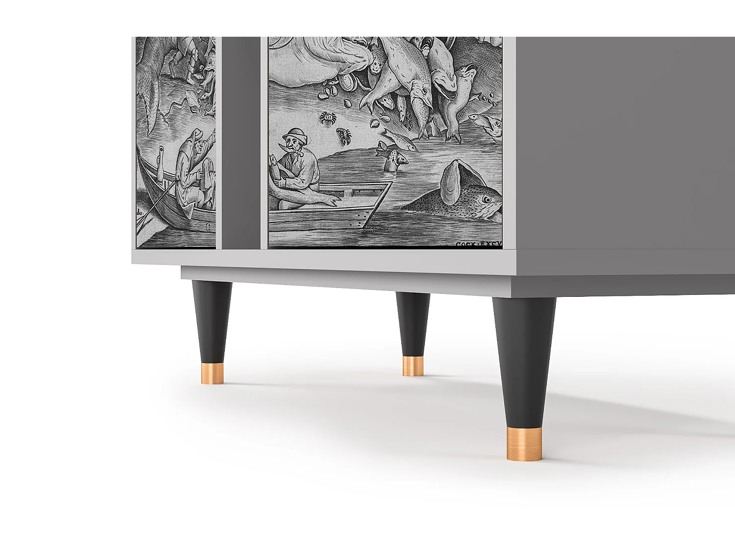 Buffet - 94х96х41 cm - BS5 - Big Fish Eat Little, Gris