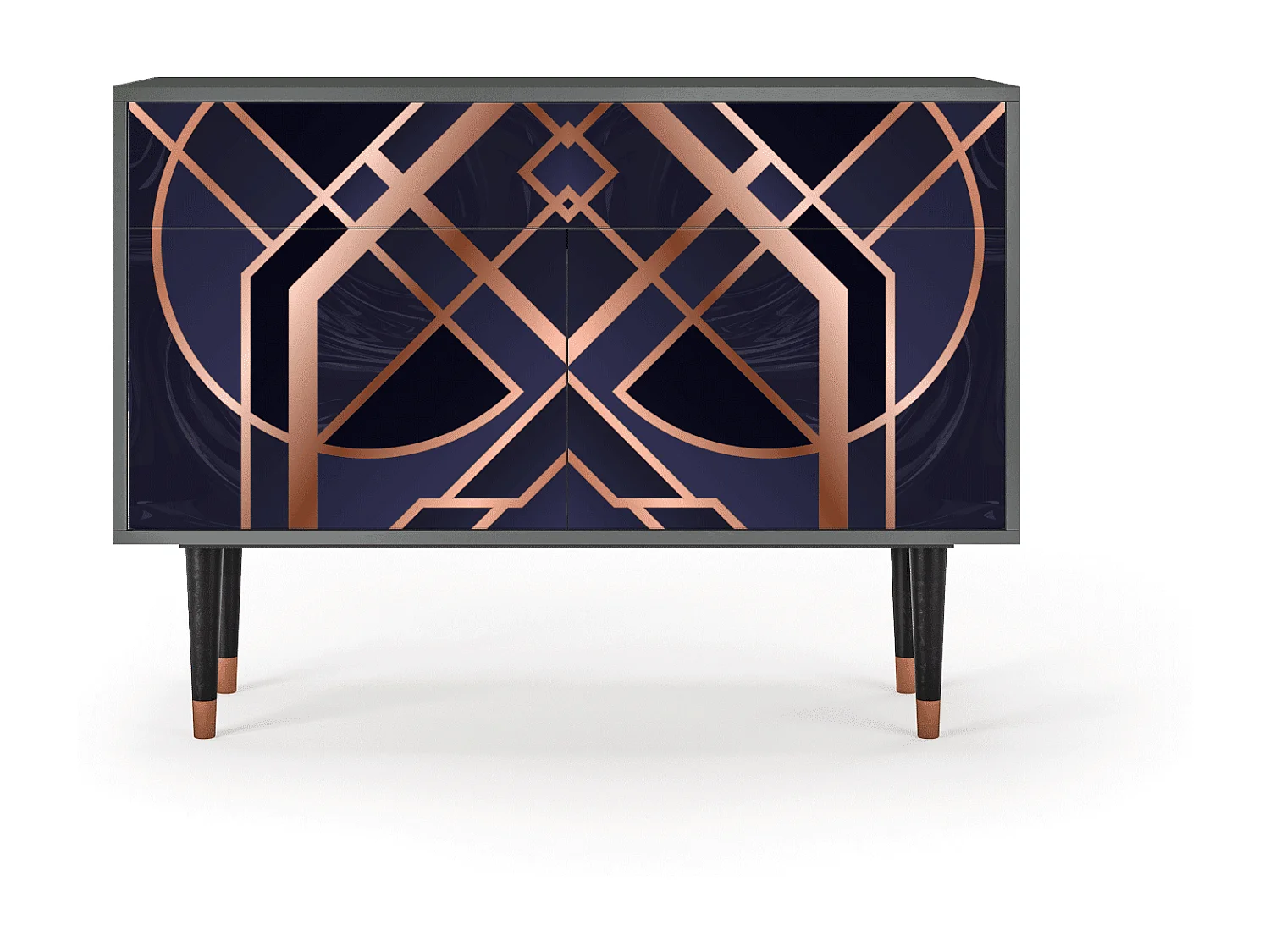 Dressoir - 115x85x48 cm - BS4 - Purple Temple, Antraciet